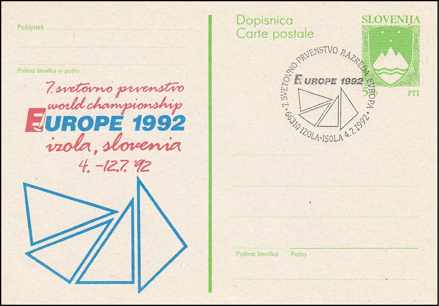 7. SVETOVNO PRVENSTVO RAZREDA EUROPA - EUROPE 1992